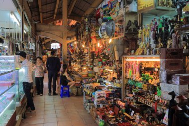 Ben Thanh pazarı Ho Chi Minh City Saigon Vietnam