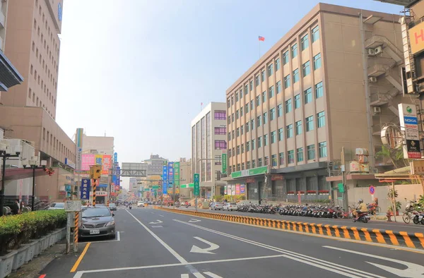 Tainan downtown cityscape Tainan Taiwan — Stock Photo, Image