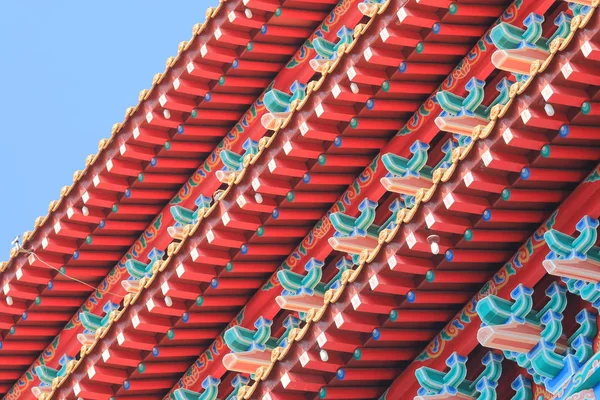 Traditional Chinese temple roof architecture — Stock Photo, Image