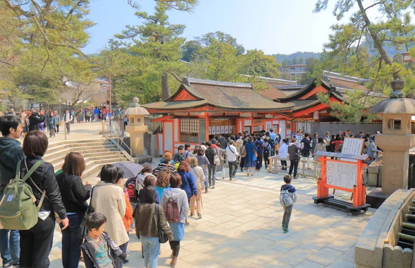 Itsukushima shrine Miyajima island Hiroshima Japan — Stock Photo, Image