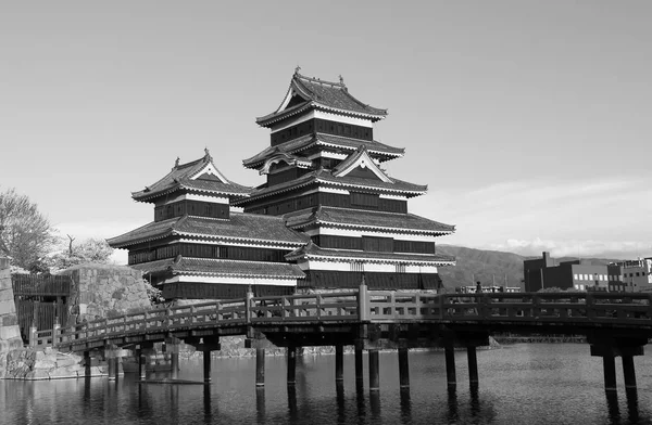 Historische architectuur van het kasteel van Matsumoto in Nagano, Japan — Stockfoto