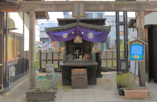 Santuário de Flog Rua histórica Matsumoto Nagano Japão — Fotografia de Stock
