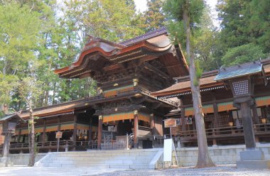 Suwa Taisha tapınak Nagano Japonya