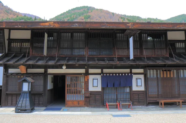 Naraijyuku zabytkowy dom ulica Nagano Japonia — Zdjęcie stockowe
