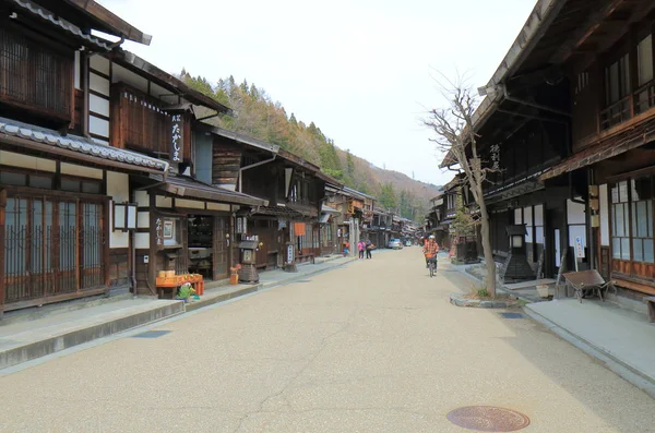 Naraijyuku zabytkowy dom ulica Nagano Japonia — Zdjęcie stockowe