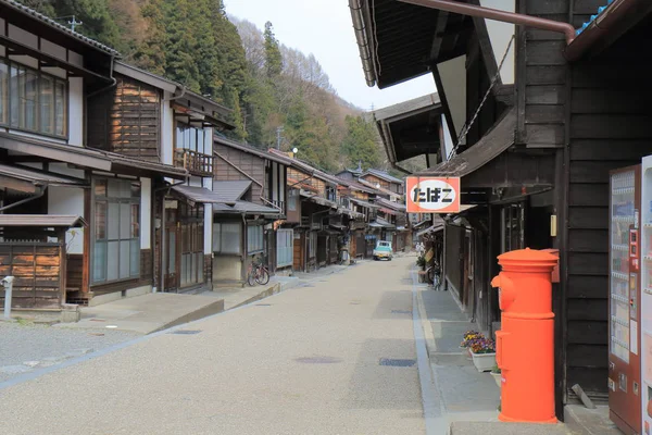 Naraijyuku 历史的房子街长野日本 — 图库照片