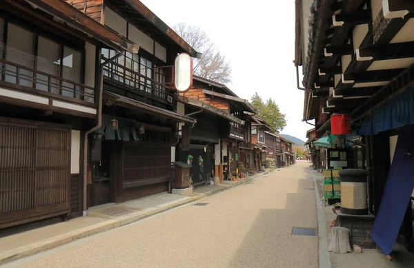 Naraijyuku zabytkowy dom ulica Nagano Japonia — Zdjęcie stockowe