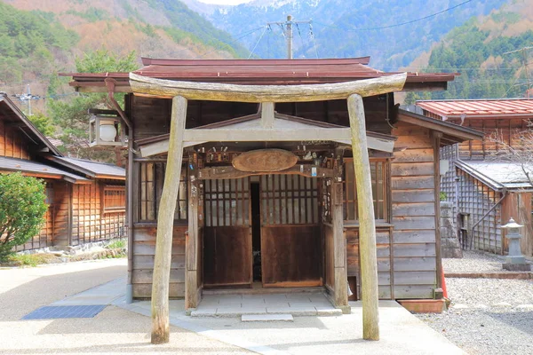 Naraijyuku historiallinen talo katu Nagano Japani — kuvapankkivalokuva