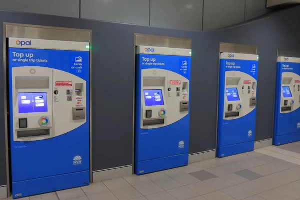 Sydney trein ticket machine Australië — Stockfoto