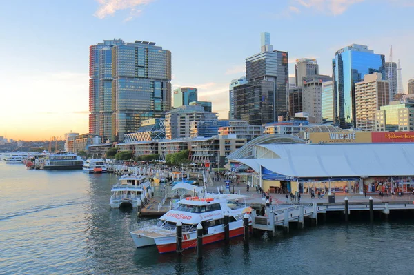 Darling Harbour Sydney cityscape Australien - Stock-foto