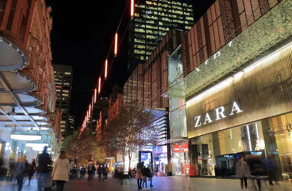 Winkelcentrum straat skyline Sydney Australia — Stockfoto