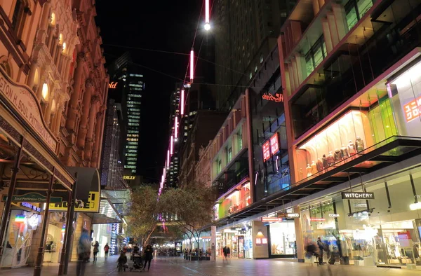 Winkelcentrum straat skyline Sydney Australia — Stockfoto