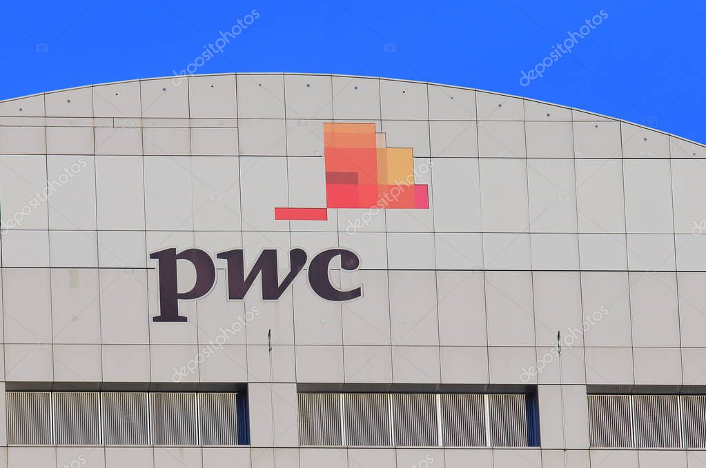 SYDNEY AUSTRALIA - MAY 30, 2017: PwC. PwC the second largest professional services firm in the world headquartered in London.