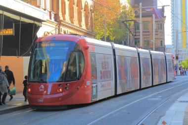 Sydney hafif raylı tramvay tren Avustralya