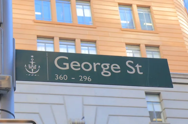 George signo de calle Sydney Australia — Foto de Stock