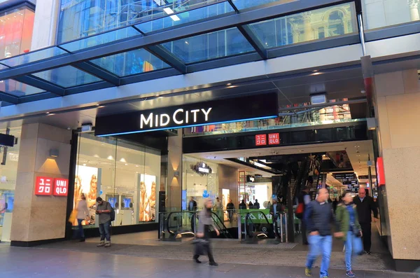 Calle de centro comercial Pitt street Sydney Australia — Foto de Stock