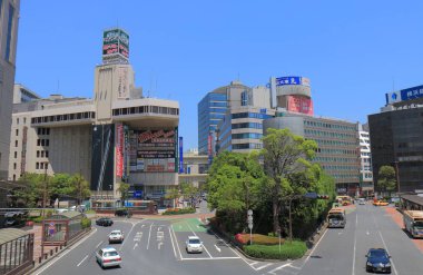 Yokohama istasyonu şehir cityscape Japonya