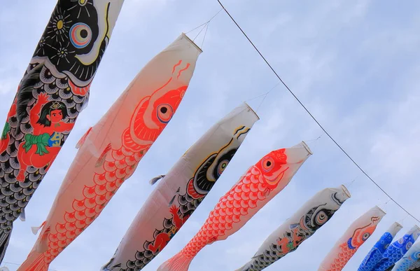 Koinobori carp streamer Japan — Stockfoto