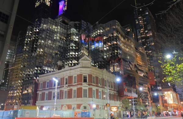 Edificio contemporáneo arquitectura paisaje urbano Melbourne Australia — Foto de Stock