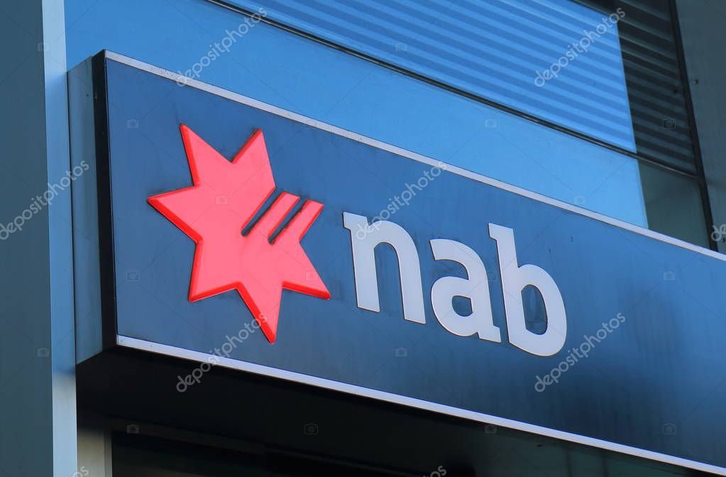 MELBOURNE AUSTRALIA - JUNE 30, 2017: National Australia Bank NAB. NAB is one of the four largest bank in Australia and 17th in the world.