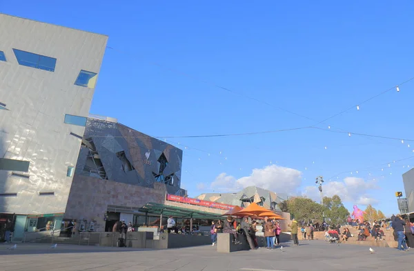 Federation Square, Melbourne Australia — Foto de Stock