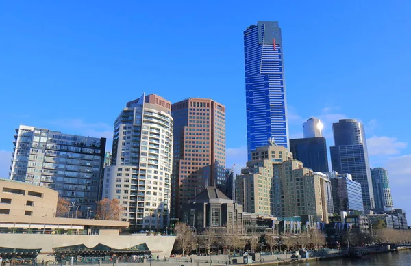 Melbourne South bank stadsbilden Australien — Stockfoto