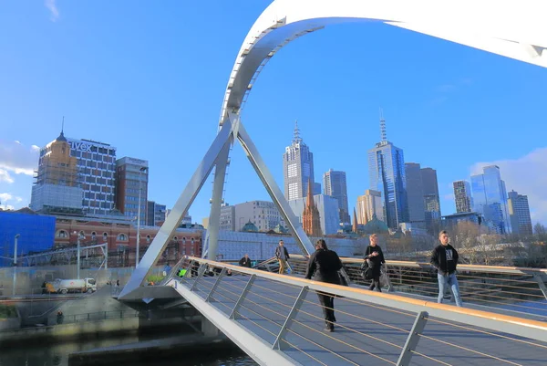 Melbourne South bank cityscape Avustralya