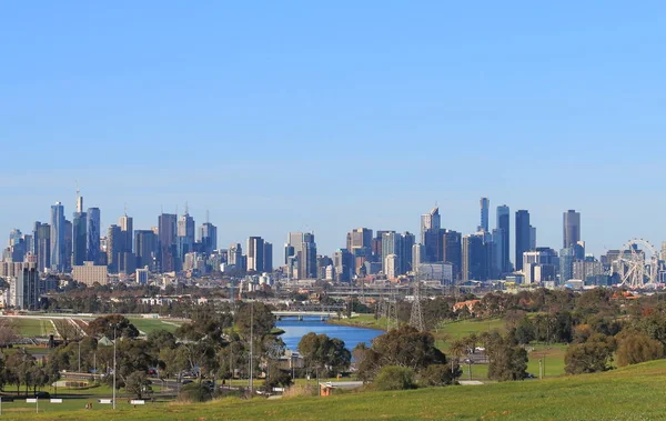 Panoráma města Melbourne Austrálie — Stock fotografie