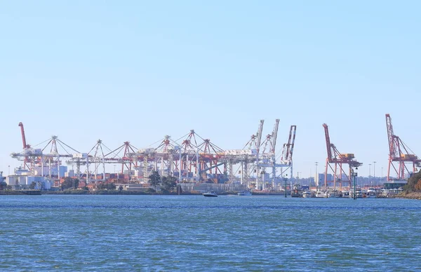 Melbourne porto industrial Austrália — Fotografia de Stock