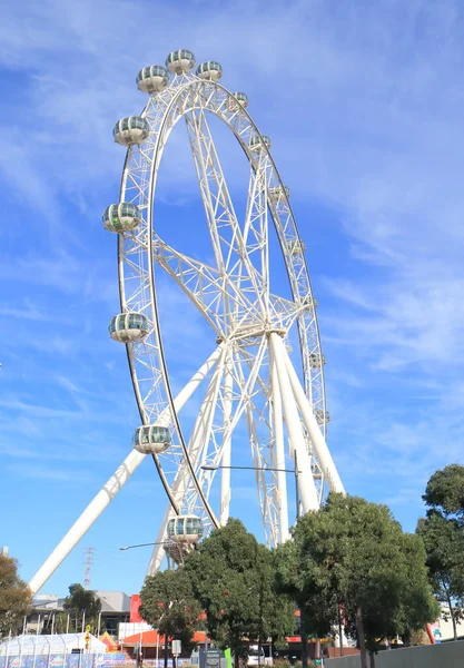 Koło obserwacyjne gwiazda Melbourne Australia — Zdjęcie stockowe