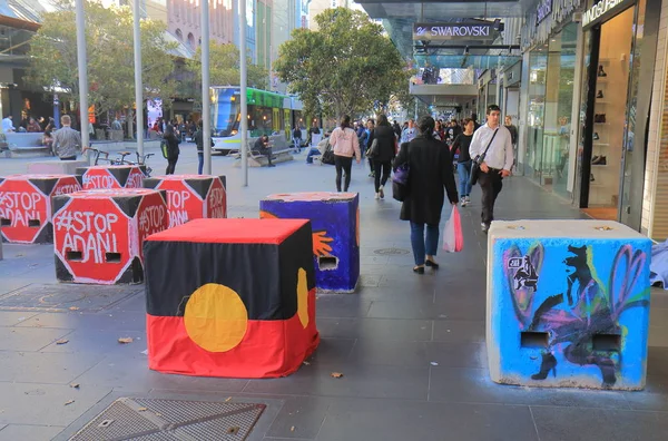 Terrorisme bolders Melbourne Australië — Stockfoto