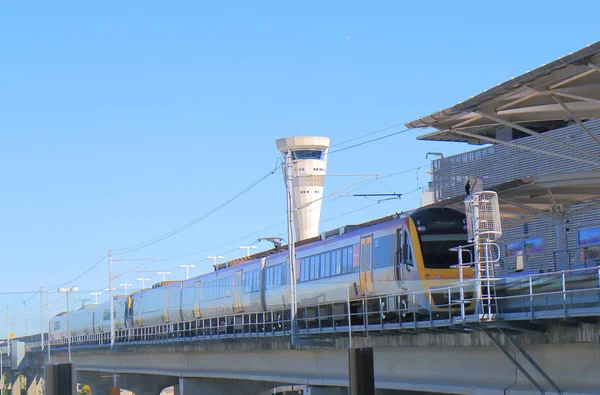 Brisbane airport train station Australien — Stockfoto