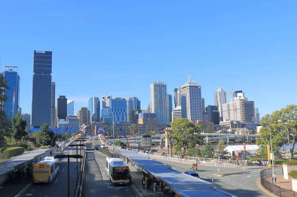 Brisbane Centrum wolkenkrabbers stadsgezicht Australië — Stockfoto