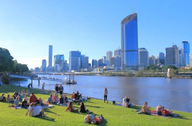 Brisbane şehir gökdelenler cityscape Avustralya