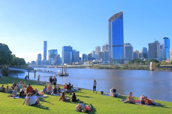 Brisbane gratte-ciel du centre-ville paysage urbain Australie — Photo