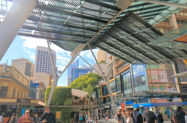 Shopping mall street Brisbane Australie — Photo