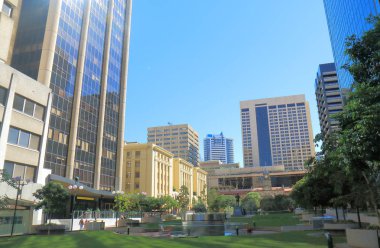 Post Office Square downtown cityscape Brisbane Avustralya