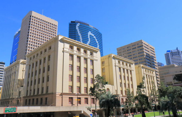 Historical architecture at Post Office Square in Brisbane Australia