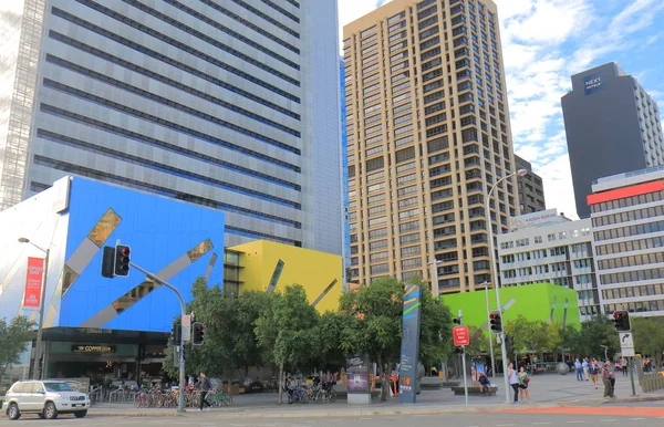 Arsitektur kontemporer Cityscape Brisbane Australia — Stok Foto