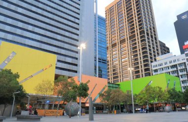 Çağdaş mimarinin cityscape Brisbane Avustralya