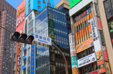 Shinjuku kırmızı ışık bölge cityscape Tokyo Japonya