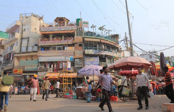 New Delhi India Oktober 2017 Niet Geïdentificeerde Mensen Bezoek Paharganj — Stockfoto