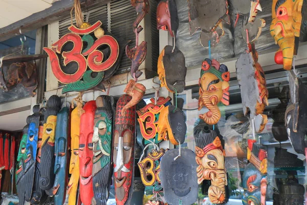 Nueva India Delhi Octubre 2017 Artesanía Venta Mercado Callejero Tibetano —  Fotos de Stock