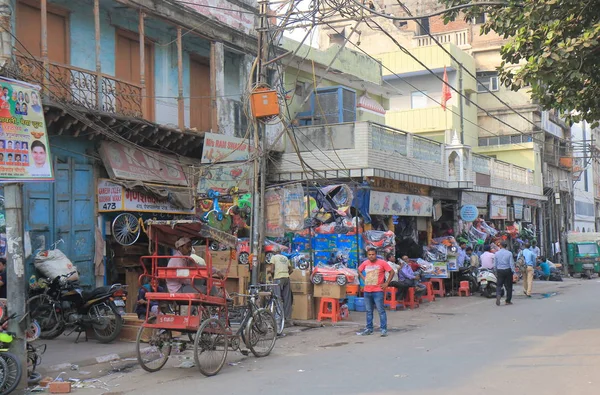 New Delhi India October 2017 Unidentified People Visit Esplande Street — Stock Photo, Image