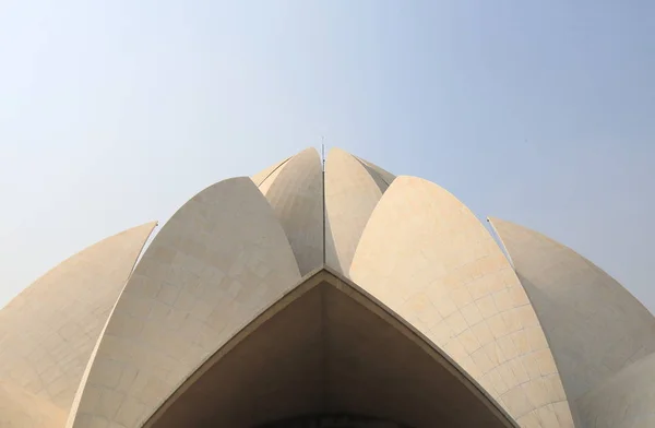New Delhi Indie Října 2017 Lotus Temple Moderní Architektura New — Stock fotografie
