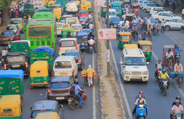 New Delhi India Ottobre 2017 Persone Non Identificate Spostano Nel — Foto Stock