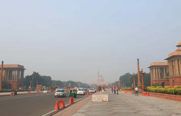 New Delhi Indie Října 2017 Neznámí Lidé Návštěva Indické Vlády — Stock fotografie