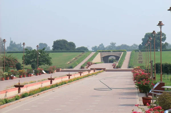 Rajghat Historische Stätte Neue Delhi Indien Rajghat Ist Ein Mahatma — Stockfoto