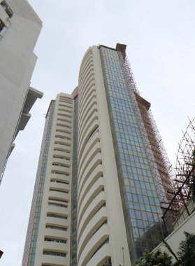 Mumbai Hindistan - 11 Ekim 2017: Bombay Borsası Mumbai bina.