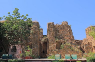 Tarihsel Moti Magri kale Udaipur Hindistan